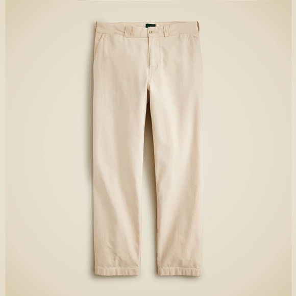 New JCREW Size 38 / 32 Classic Trouser Pants in Canvas Natural Seeded $120 BW595 - Picture 3 of 6